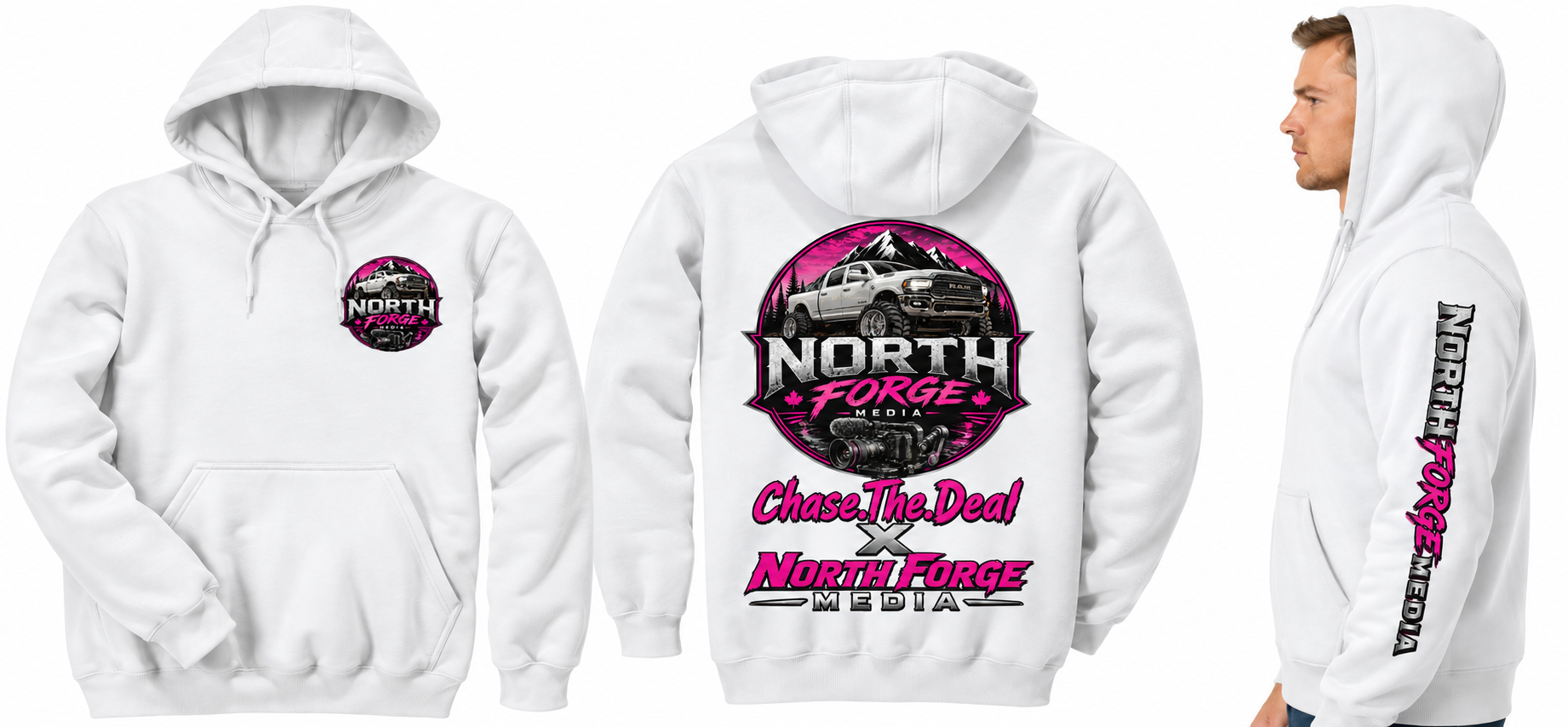 White North Forge hoodie — back view